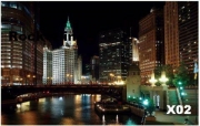 WRIGLEY BUILDING ON THE RIVER - CHICAGO, IL